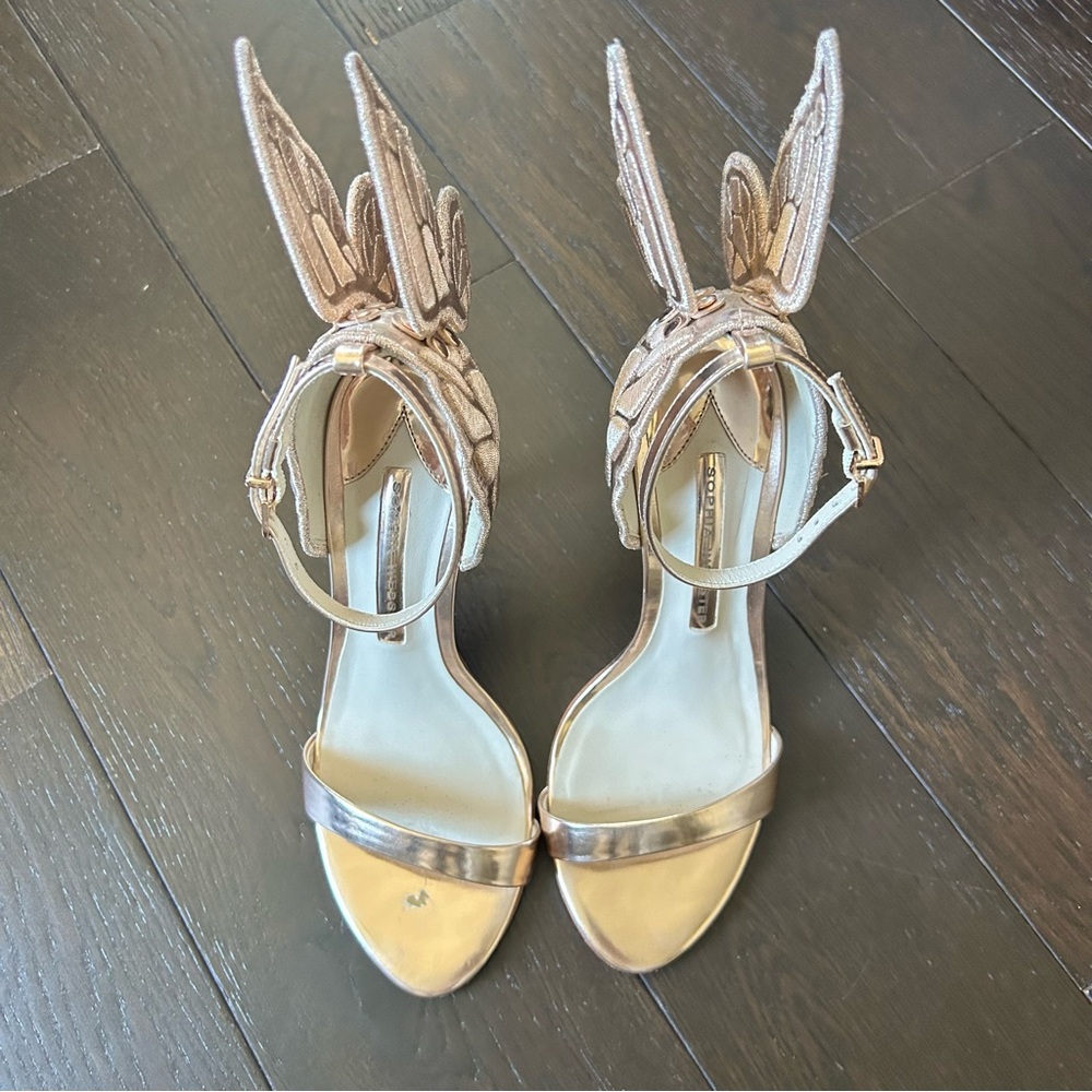 SOPHIA WEBSTER Chiara Butterfly Rose Gold Heels, 36.5 - Picture 7 of 7